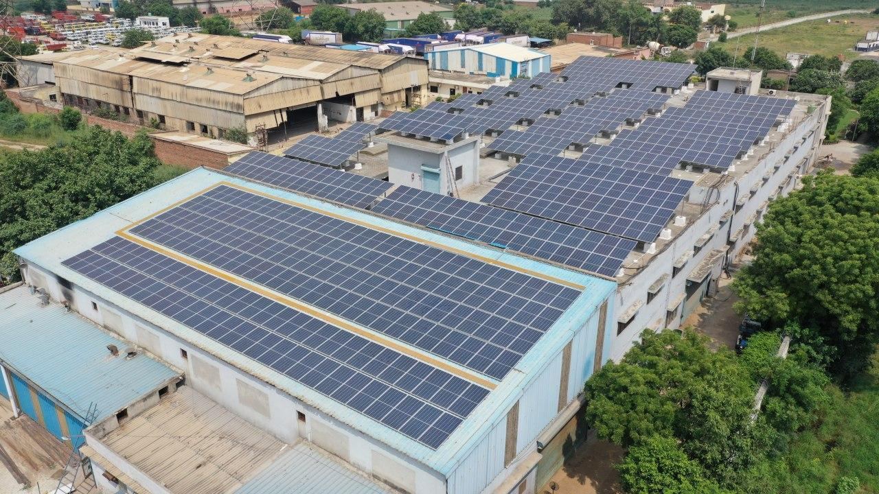 50 kW industrial rooftop solar plant installed by Sunvera Energy in Indore