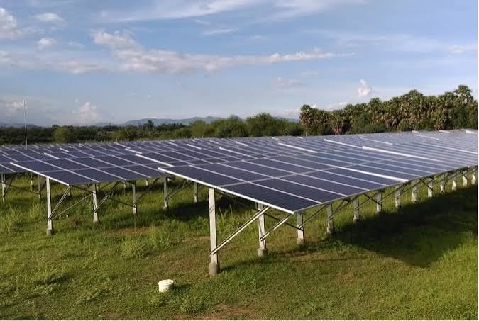 100 kW ground mounted solar power plant by Sunvera Energy in Raipur Chhattisgarh